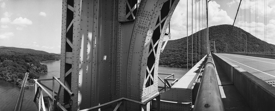 Harry Wilks’ “Bear Mountain Bridge” (1997), silver print. Collection of the Hudson River Museum.