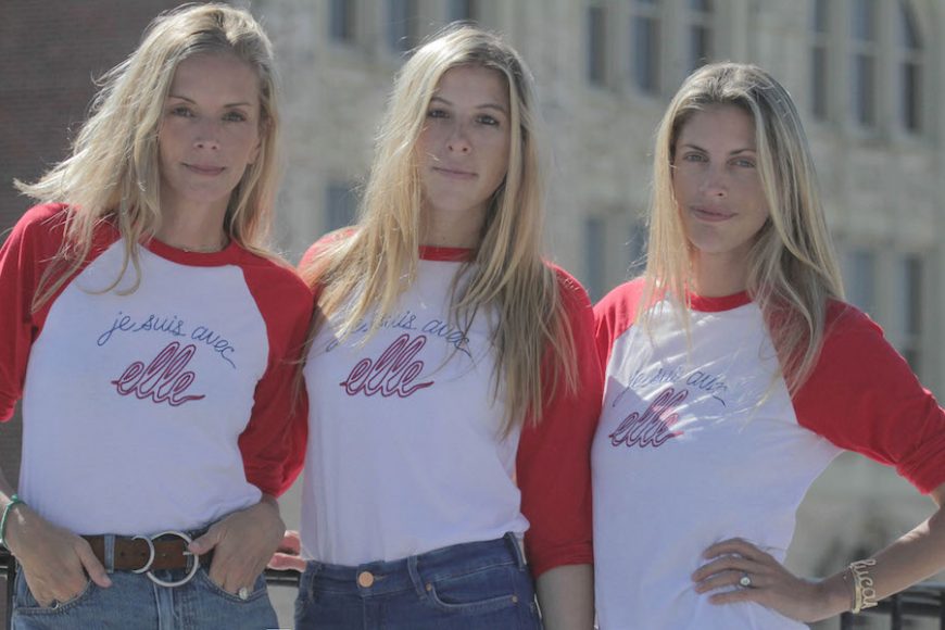 From left: Meredith Melling, Molly Howard and Valerie Macaulay, La Ligne founders. Courtesy La Ligne.