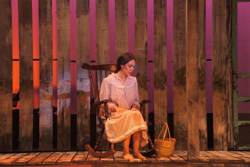 At Opera North, Emily Geller sang Ma Moss in “The Tender Land.” Courtesy Emily Geller.
