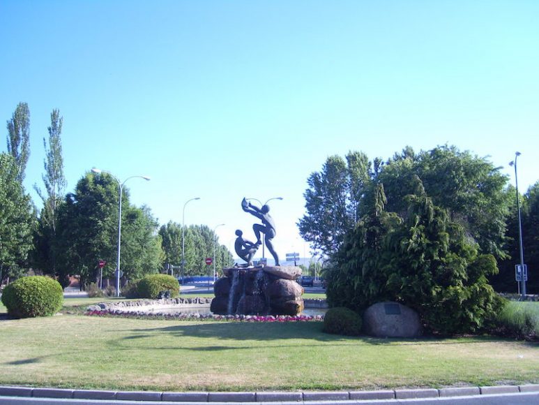 Monument to blood donors in Ávila, Spain.