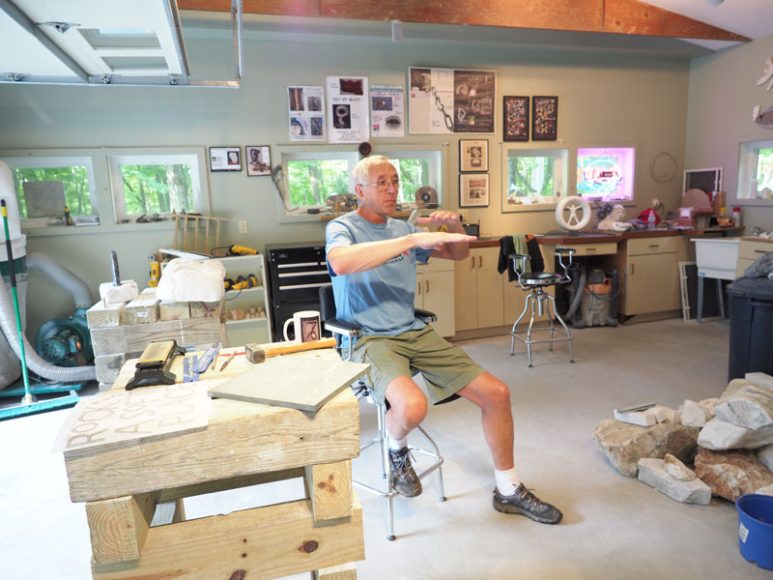 Bob Madden in his studio. Photograph by Bob Rozycki.