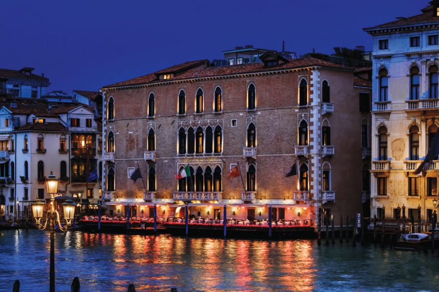 The façade of The Gritti Palace.