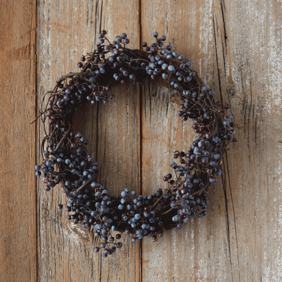 The Berry Blue Faux Wreath from Terrain. Images courtesy Terrain.