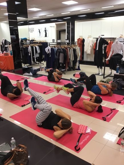 Working it with Orangetheory Fitness last Saturday at Bloomingdale’s White Plains.