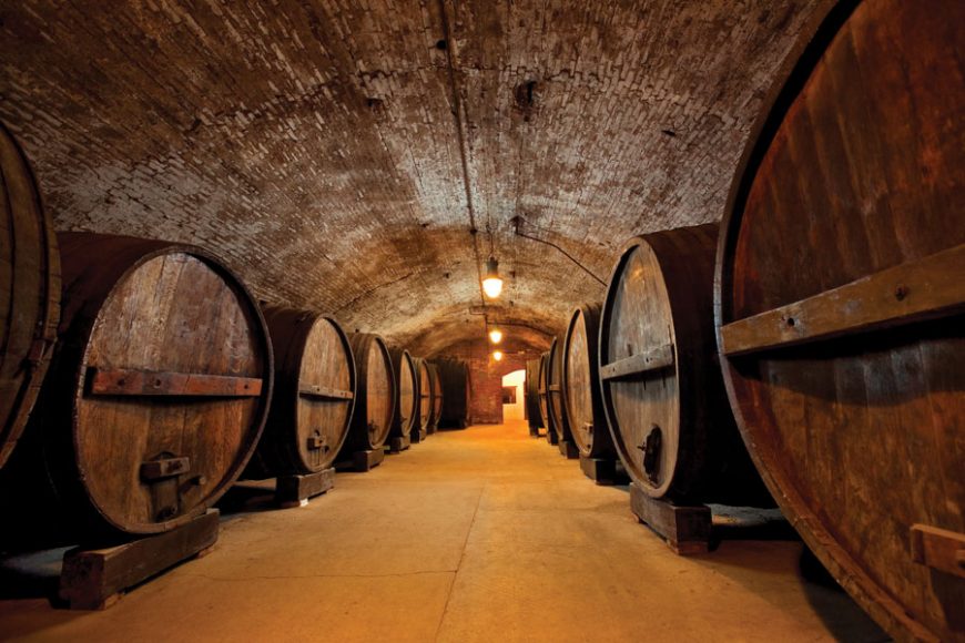 Tours take visitors through the cavernous underground cellars of Brotherhood, America’s Oldest Winery in Washingtonville. Courtesy Brotherhood, America’s Oldest Winery.