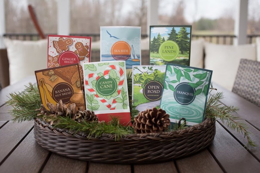 Floral Simplicity’s scented sachets are ideal for the home – or make an easy, affordable holiday gift. Courtesy Floral Simplicity.
