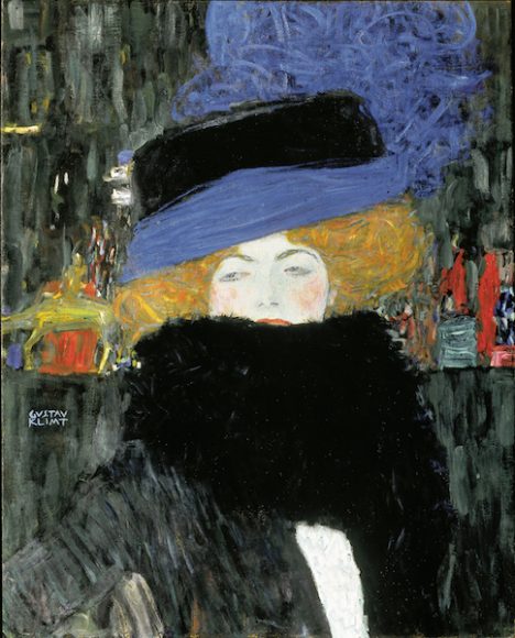 Gustav Klimt, “Lady with Hat and Feather Boa,” 1909. Oil on canvas. IMAGNO/Austrian Archives. Private collection. Courtesy Thames & Hudson.