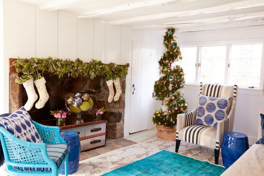 Joanna Buchanan designs add a festive touch to a home’s holiday decor. 