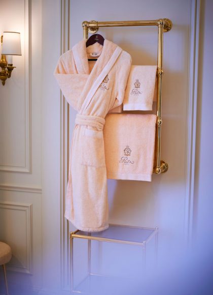 Ritz Paris bathrobe.