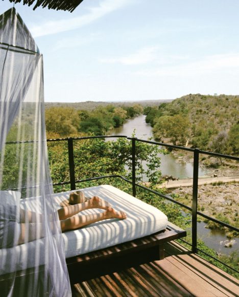 Singita Lebombo Lodge, Kruger National Park, South Africa. Style: Animal Attraction. Setting: By the N’wanetsi River.