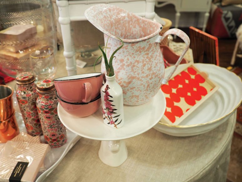 Tabletop goods with personality are a signature of PORCH Home + Gifts. Photograph by Bob Rozycki.