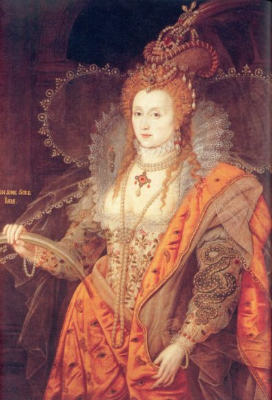“The Rainbow Portrait” (1600-02), attributed to Marcus Gheeraerts the Younger, captures Elizabeth I’s shrewd branding of herself as Gloriana, queen goddess of a nation.