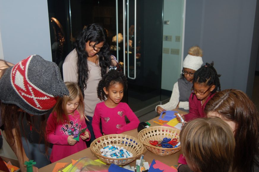 Participants in last year’s Winter Family Day at the Bruce Museum.