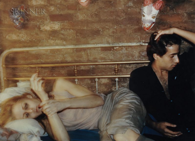 Nan Goldin’s “Greer and Robert on the Bed, New York” (1982). Sold at Skinner Inc. for $12,300. 