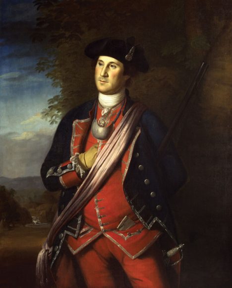 Charles Wilson Peale’s “Portrait of George Washington” as a colonel of the Virginia Regiment (1772), oil on canvas. On loan from Washington and Lee University to George Washington’s Mount Vernon, Virginia, estate – now a state-of-the-art museum complex that has been open during the government shutdown.