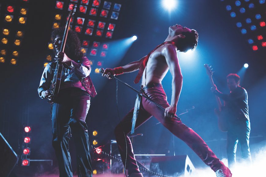 Rami Malek portraying Freddie Mercury in "Bohemian Rhapsody." Photographs by Alex Bailey; TM & © 2018 Twentieth Century Fox Film Corporation. All Rights Reserved.