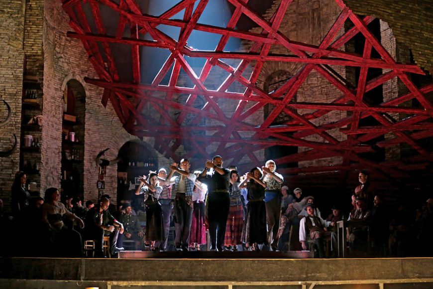 Flamenco, choreographed by Christopher Wheeldon, in the tavern scene from “Carmen