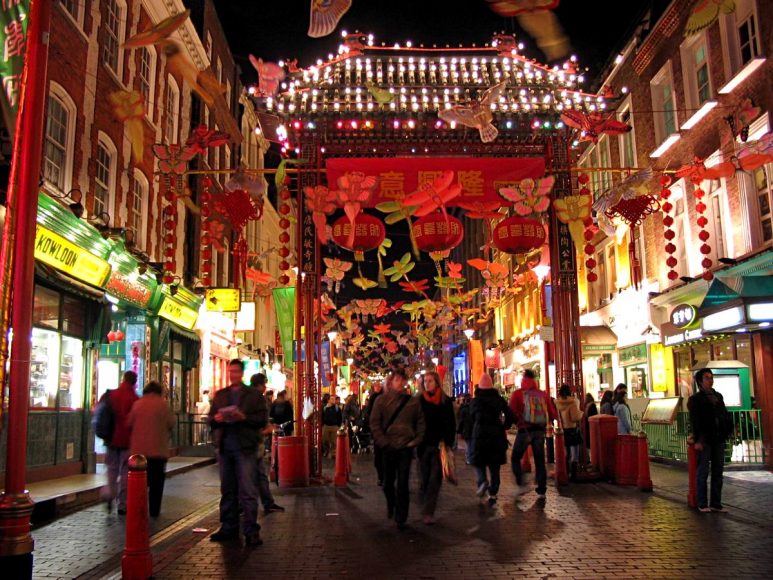 Ready for the Lunar New Year in London’s Chinatown. Photograph by Oliver Spalt.