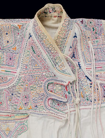 Rabari man’s jacket (kediyun; detail), Kachchh, Gujarat, 1980s cotton embroidered