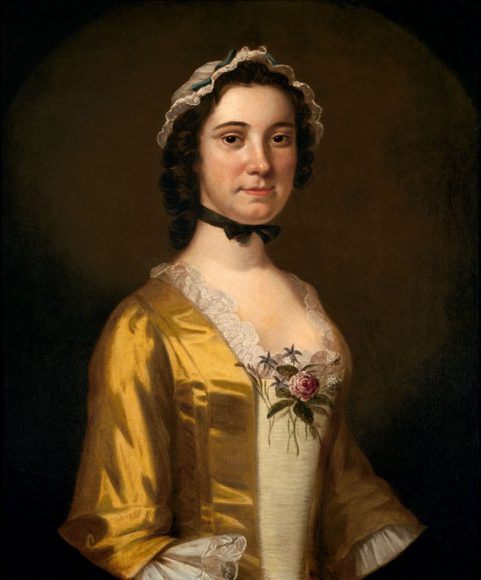 John Wollaston’s “Mary Philipse” (circa 1750), oil on canvas. Gift of Mary Baird Rockefeller. Courtesy Historic Hudson Valley.
