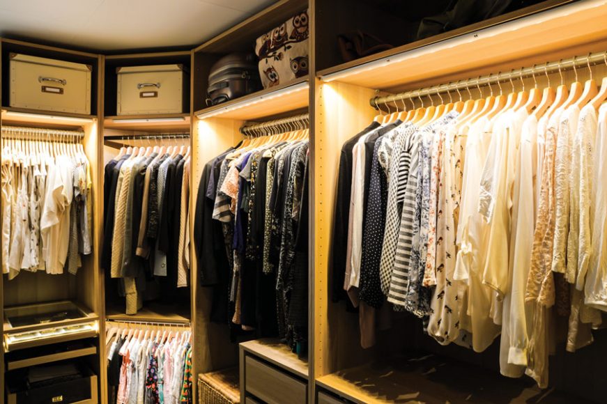 For women, a walk-in closet can be their own private space.