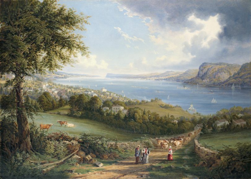 Robert Havell Jr. (1793–1878), “View of Hudson River from near Sing Sing, New York,” ca. 1850. Oil on canvas. New-York Historical Society, Purchase, Watson Fund, 1971.14. Courtesy New-York Historical Society Museum & Library.