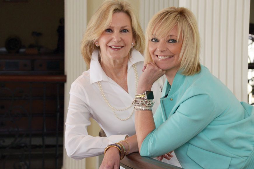 Carole Haarmann Acunto and Avril Graham, co-principals of Platinum Eye Productions, whose luxury lifestyles series “Platinum Eye” is set to debut in November. Photograph by Bob Rozycki.