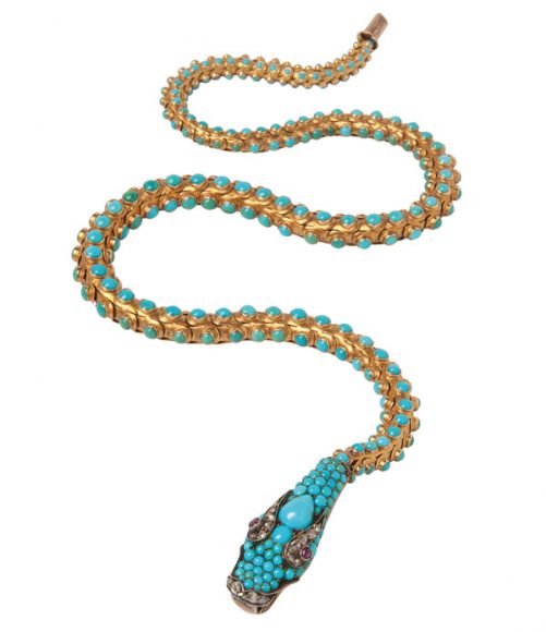 This Victorian Snake Necklace will be auctioned at Skinner Inc. May 21.