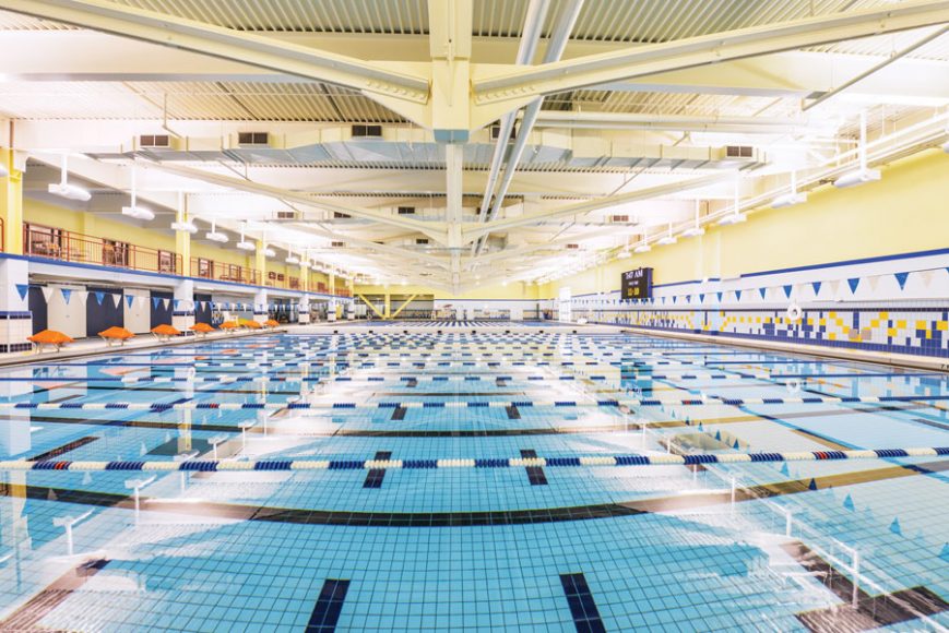 The pool at Chelsea Piers Connecticut. Photographs courtesy Chelsea Piers.