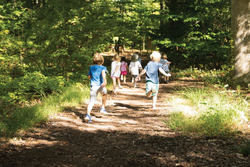 Children participating in one of the New Canaan Nature Center’s many events. Image courtesy New Canaan Nature Center.