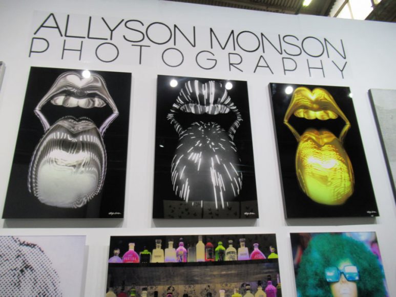 The booth of Redding-based Allyson Monson Photography made a bold statement at the Architectural Digest Design Show in Manhattan. Photograph by Mary Shustack.