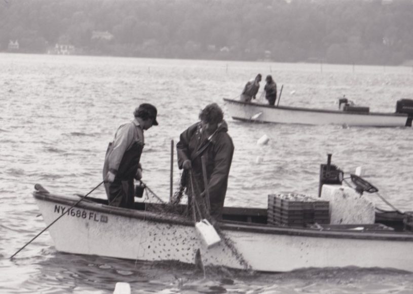 Fishermen, ca. 1960s. Photo, Patterson Shafer. Courtesy of Riverkeeper.