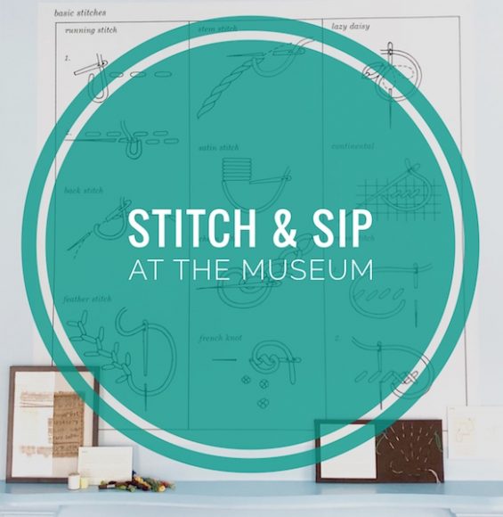 A “Stitch & Sip” evening is set for April 25 at the New Castle Historical Society in Chappaqua. Courtesy New Castle Historical Society.