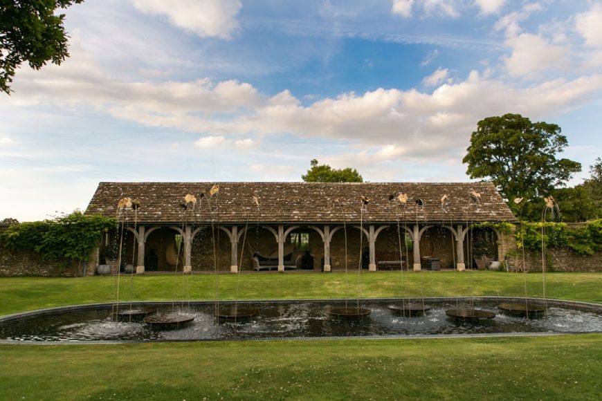 Loggia garden at Whatley Manor. Photographs courtesy Whatley Manor.