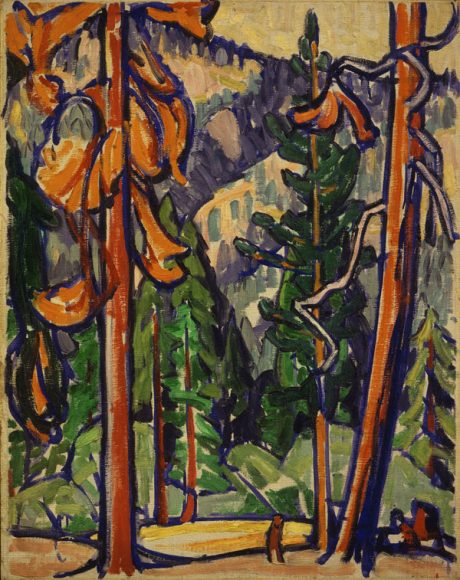  Marguerite Thompson Zorach’s “Man Among the Redwoods” (1912), oil on canvas. 34 3/8 x 28 ¾ inches. Myron Kunin Collection of American Art, Minneapolis, Minnesota.