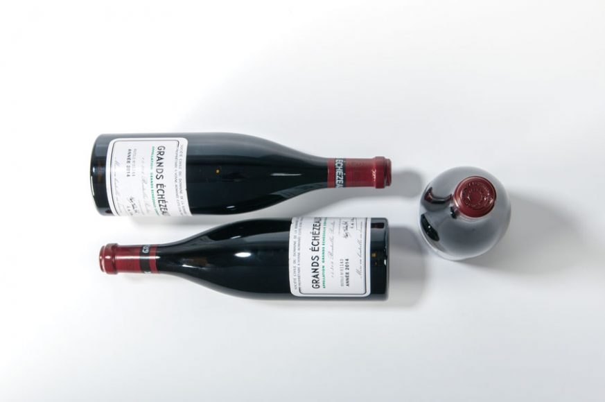Wine-Moth. Domaine de la Romanée-Conti Grands Echezeaux 2014, three bottles, sold at Skinner Inc. for $4,613. Images courtesy Skinner Inc.