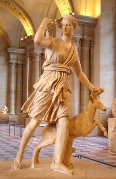 “Diana at Versailles,” also known as “Artemis With a Hind,” first or second century Roman marble. Musée du Louvre.