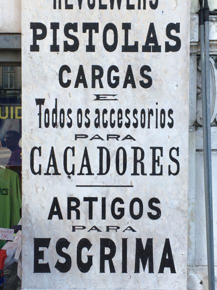 An old shop front in Lisbon. Photograph by Jeremy Wayne.