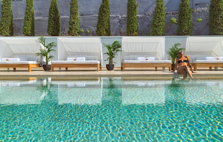 Swimming pool, One Palácio da Anunciada. Photograph courtesy One Palácio da Anunciad