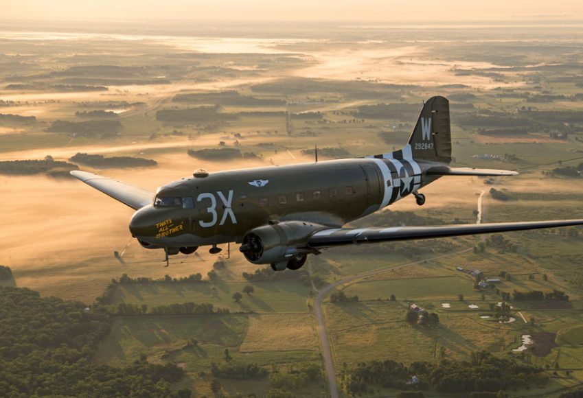 The C-47 aircraft is known as “That’s All, Brother.”