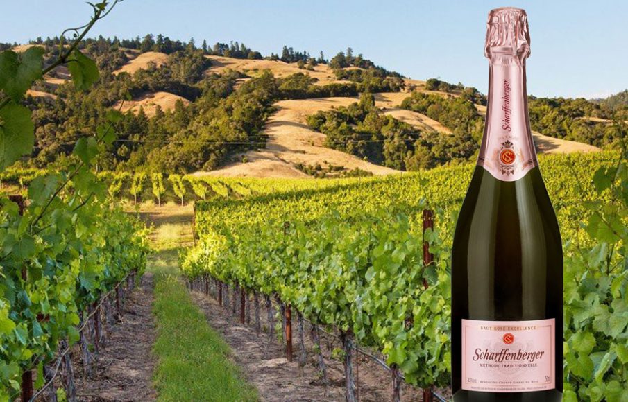 Scharffenberger Cellars’ Brut Rosé Excellence makes a sophisticated choice for summer entertaining. Courtesy Scharffenberger Cellars.