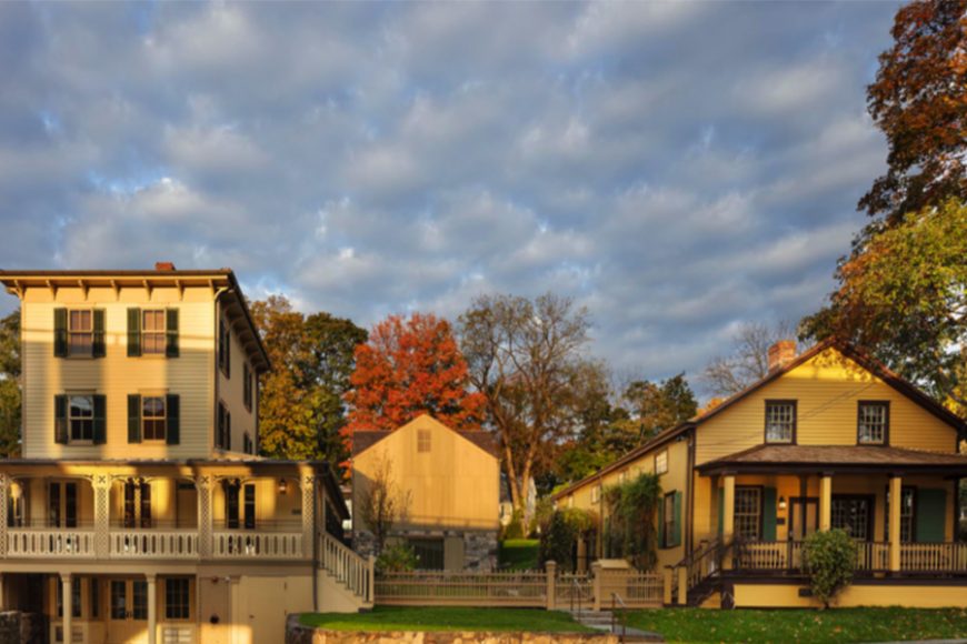 The Greenwich Historical Society campus in Cos Cob. Photograph by Duston Saylor. Courtesy Greenwich Historical Society.