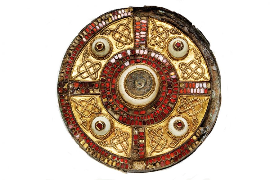 Garnet, gold and shell. Kent, England, AD 600-700. M.109-1939. © 2019 Victoria and Albert Museum, London.