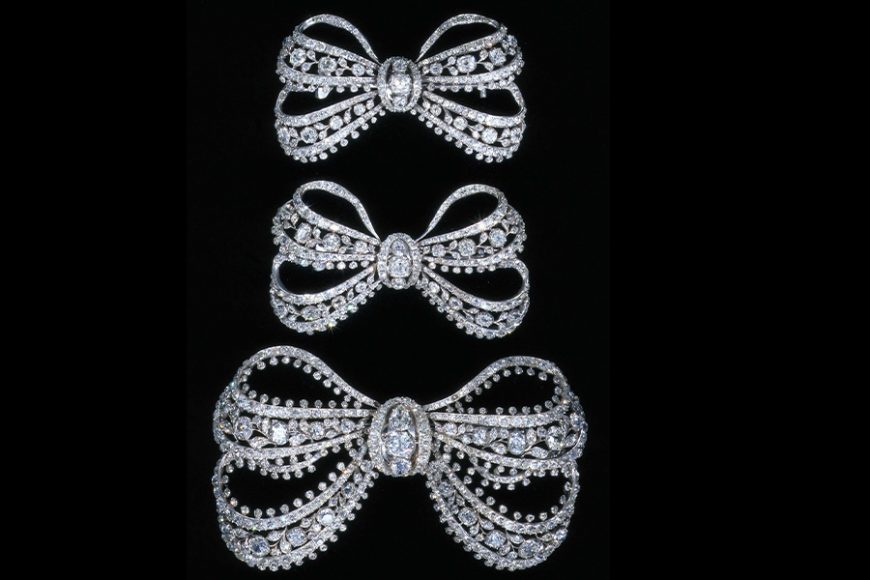 Silver and brilliant-cut diamonds. Europe, c.1760. M.93 and 94&A-1951. Cory Bequest. © 2019 Victoria and Albert Museum, London.