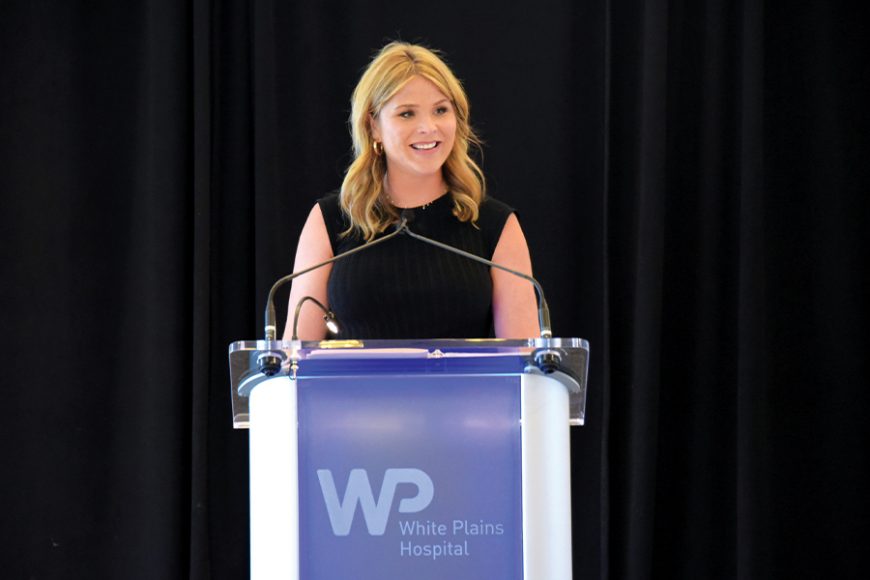 Jenna Bush Hager at the Friends of White Plains Hospital Spring Luncheon. Photograph by John Vecchiolla.