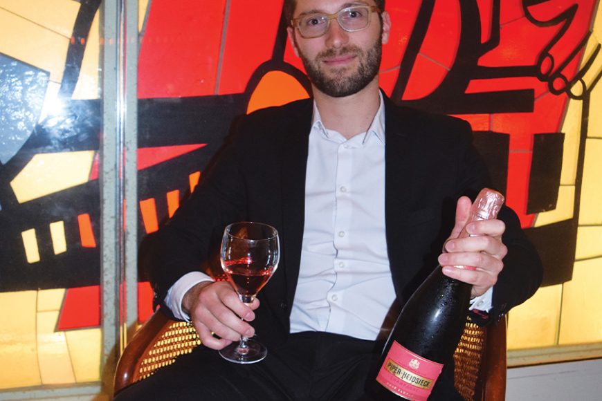 Emilien Boutillat, newly installed chef de caves for Piper-Heidsieck Champagne.