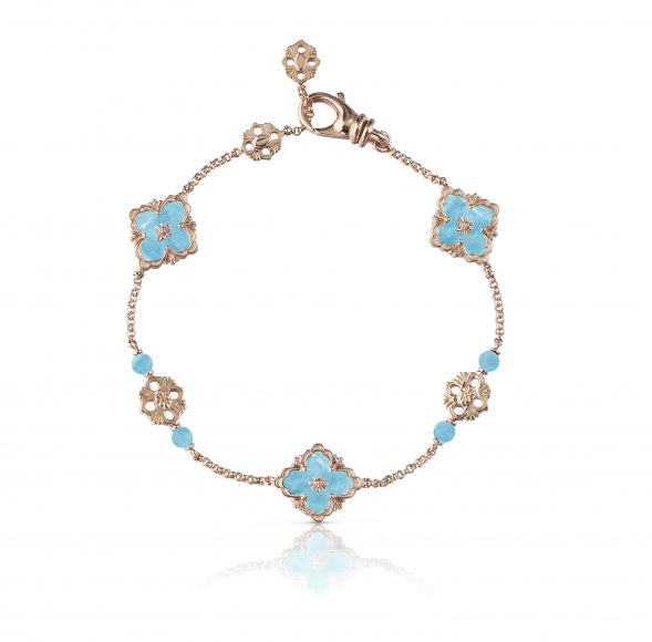 JAUBRA014618 - Opera Bracelet in 18-karat pink gold with turquoise, $6,100.