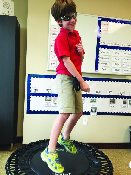 Movement and multisensory experiences are key components of learning, says special education teacher Stacey Roselli. Photograph courtesy The Reading Village.