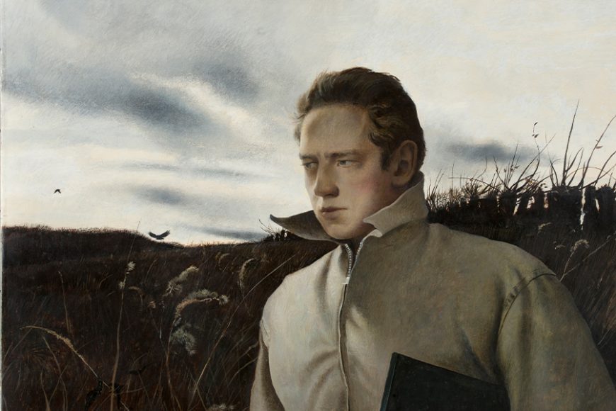 ndrew Wyeth's 
"Self-Portrait" (1945), egg tempera on gesso panel. National Academy of Design, New York.  Photograph by Neighboring States. © 2018 Andrew Wyeth / Artists Rights Society (ARS), New York. Courtesy American Federation of Arts.