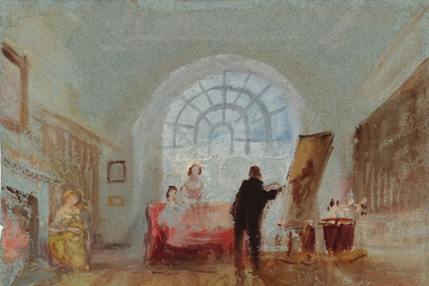 J.M.W. Turner’s “The Artist and His Admirers,” watercolor.